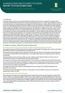 FTF Martin Currie Asia Unconstrained Fund