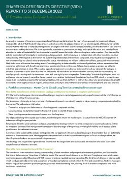 FTF Martin Currie European Unconstrained Fund