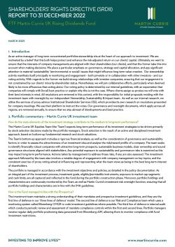 FTF Martin Currie Rising Dividends Fund
